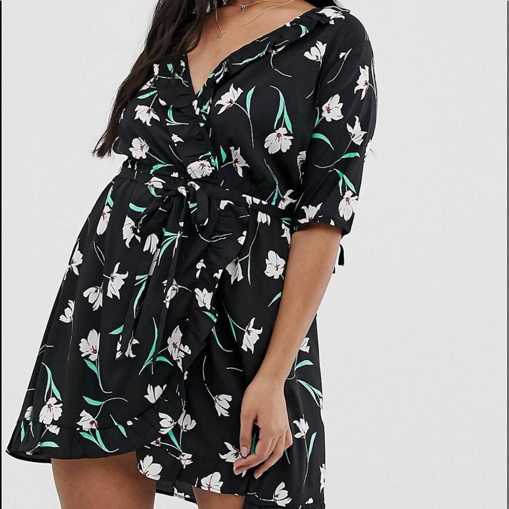 Influence Plus Floral Wrap Dress